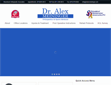 Tablet Screenshot of dralexmeininger.com